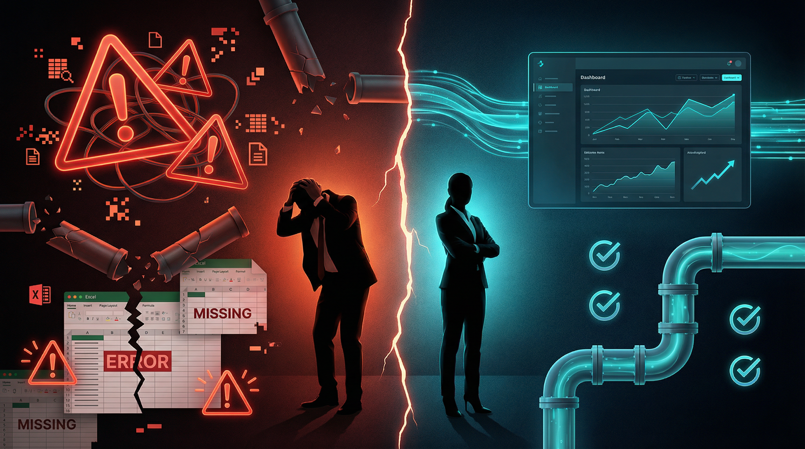 Pipeline problems visualization
